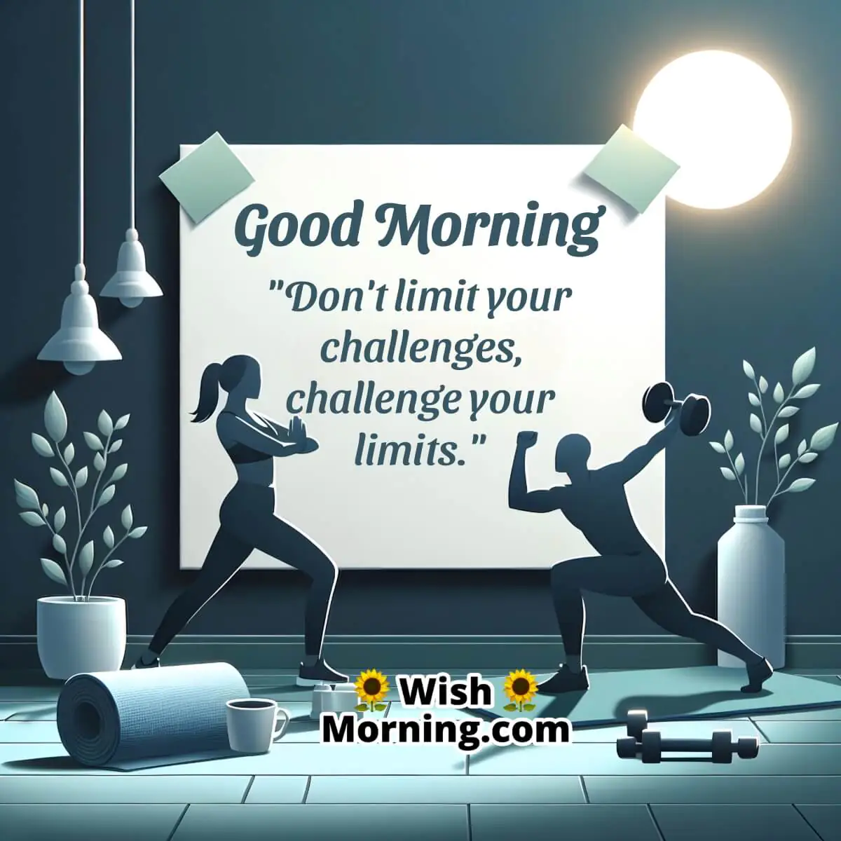 Good Morning Exercise Challenge Quote