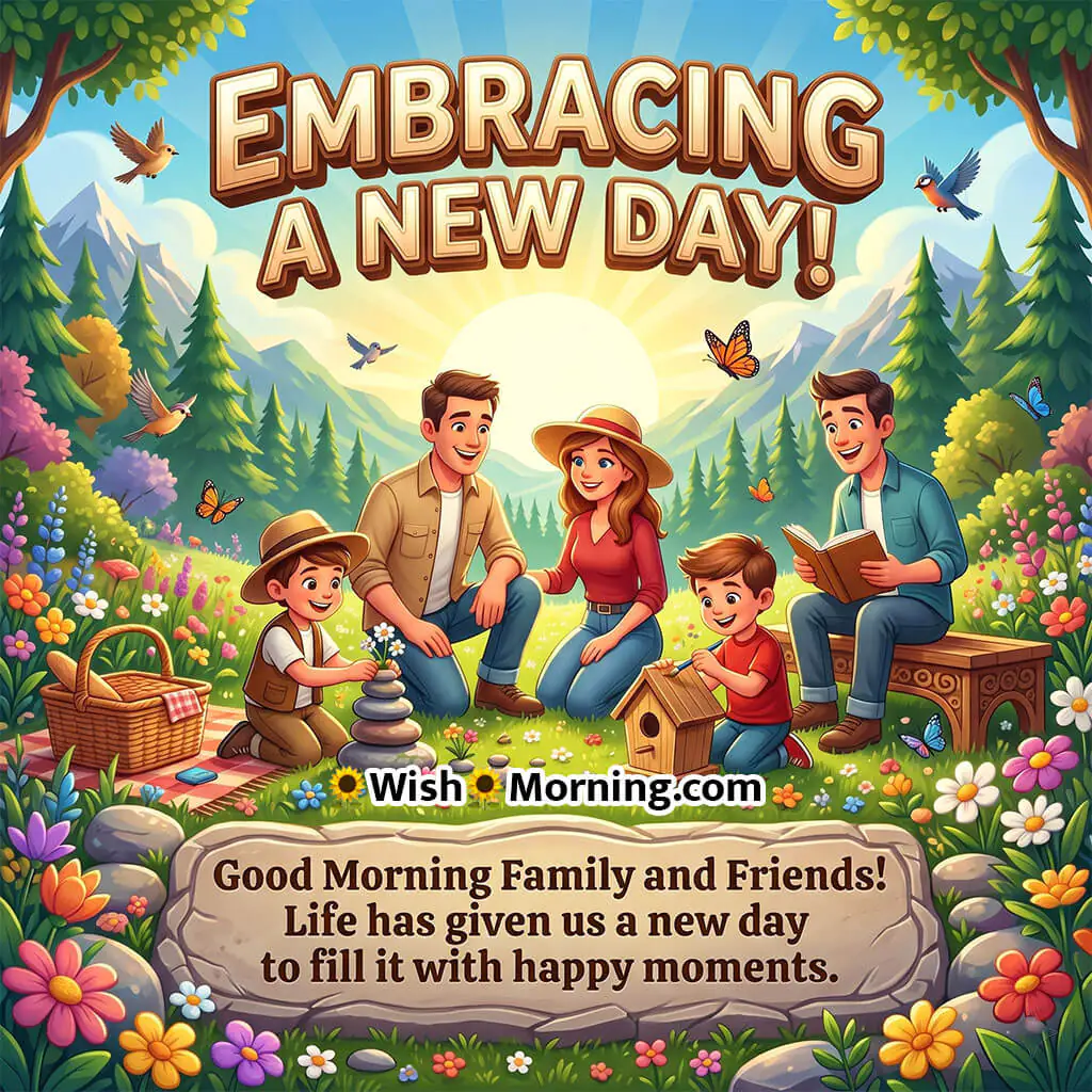 Good Morning Family And Friends Quote
