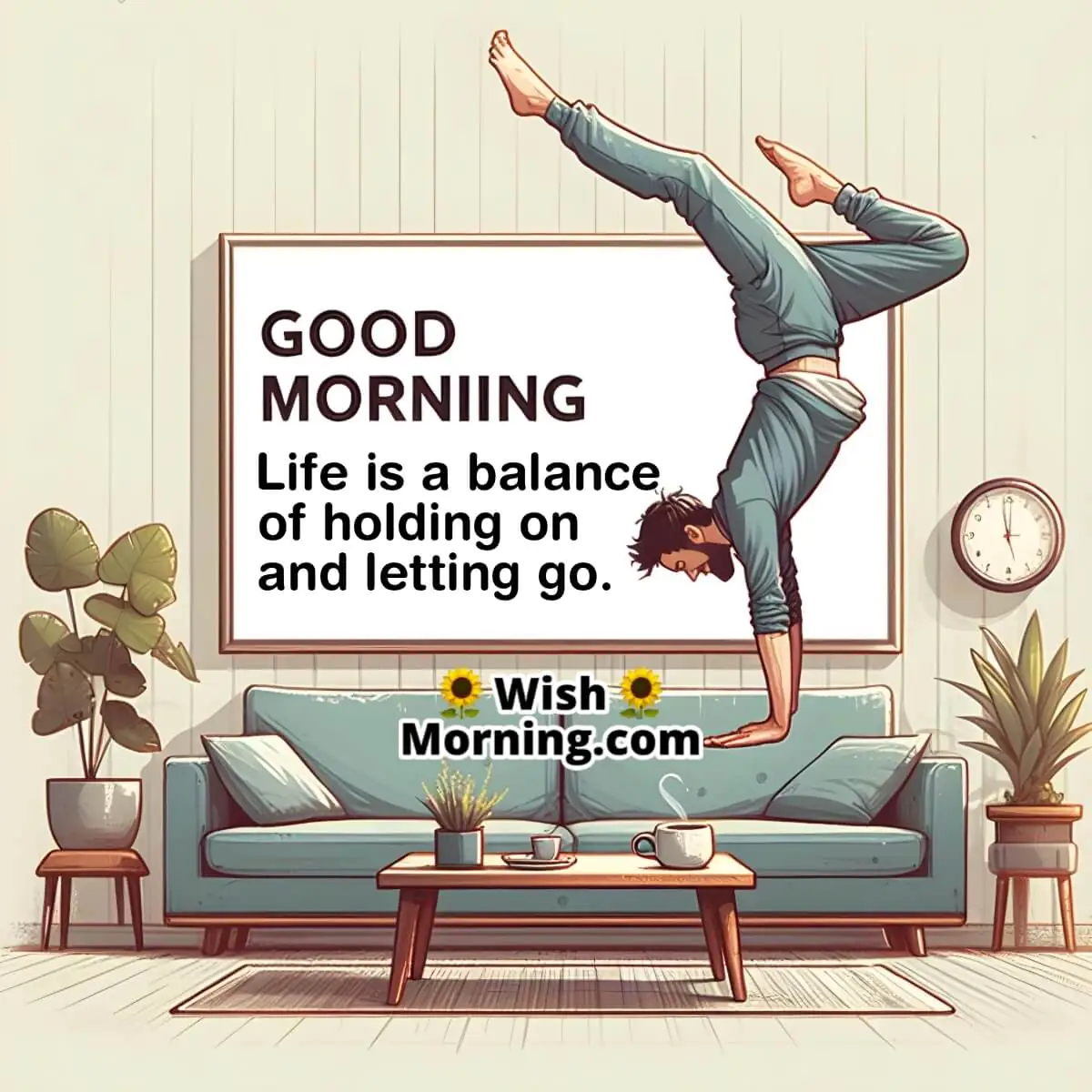 Good Morning Life Is A Balance Quote