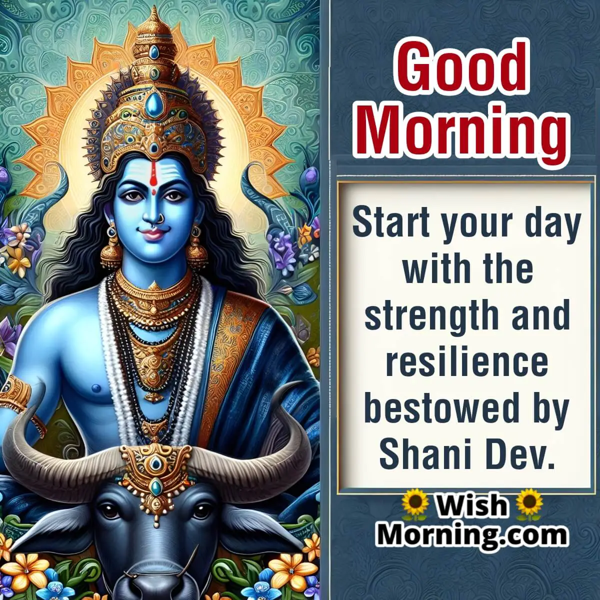 Good Morning Shani Dev Image