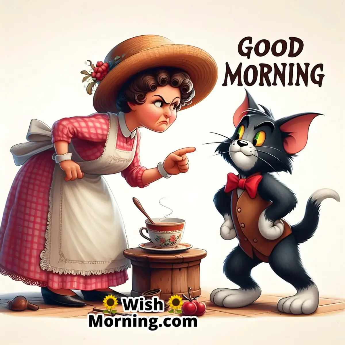 Good Morning Tom With Mammy Two Shoes
