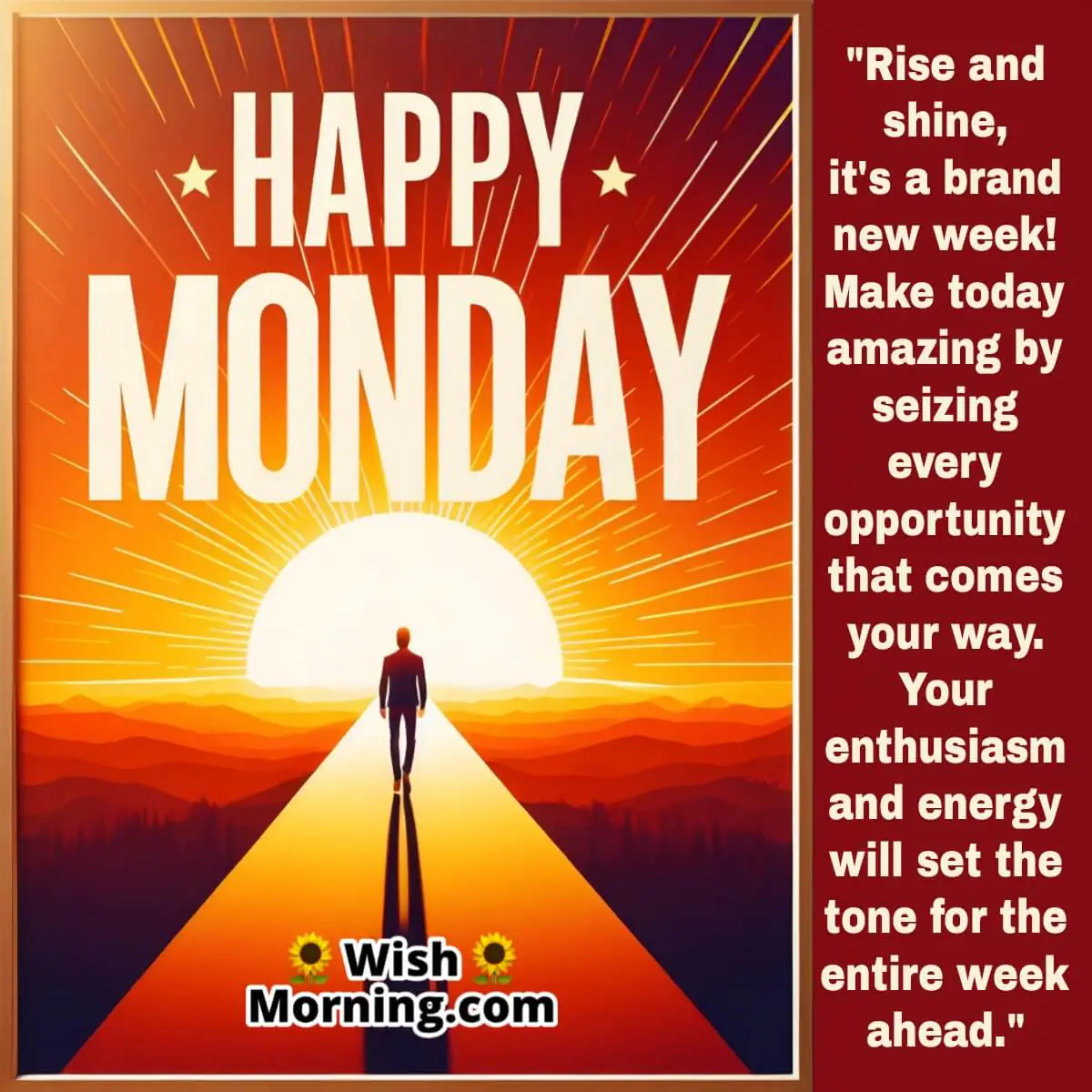 Happy Monday Rise And Shine Message