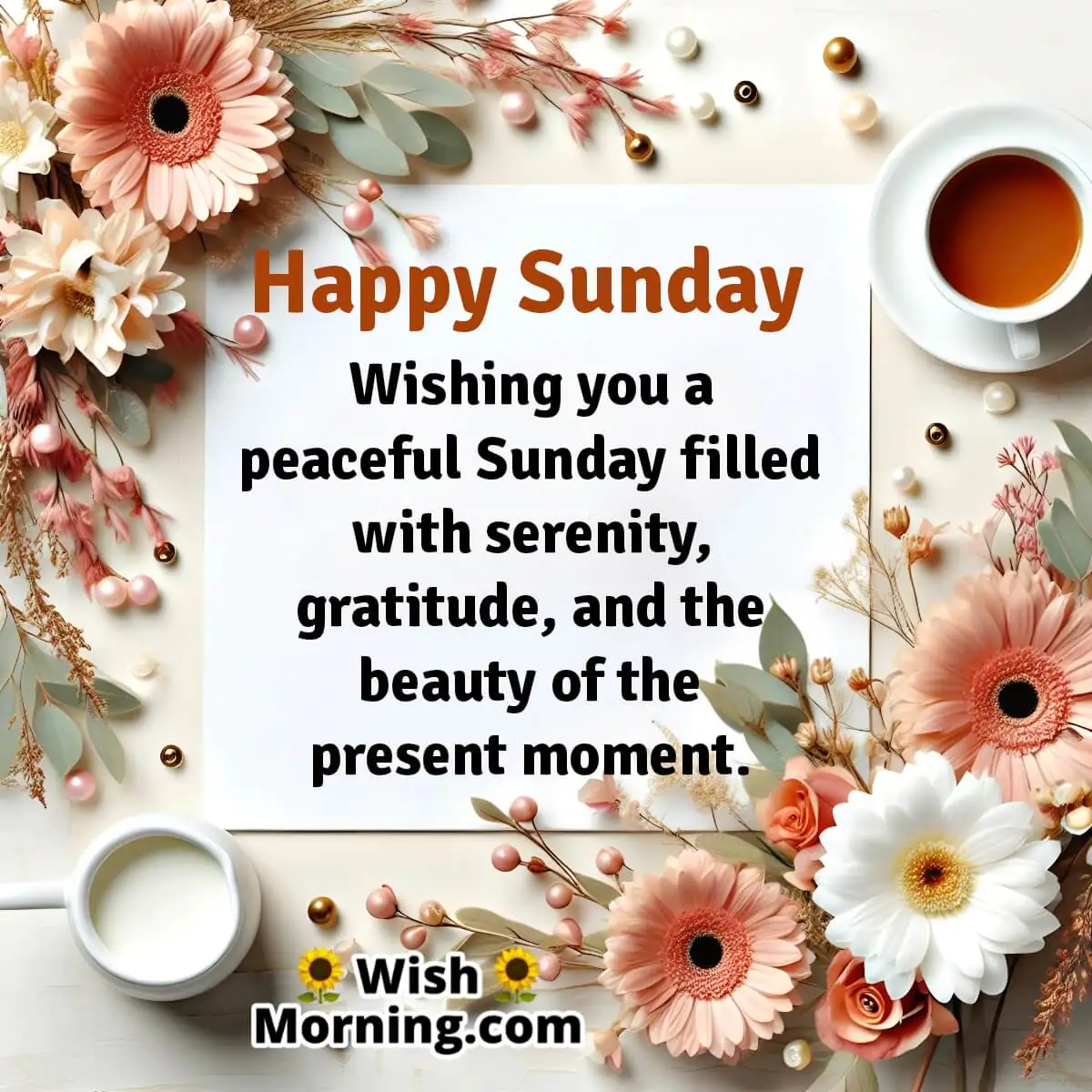 Peaceful Sunday Message Pic