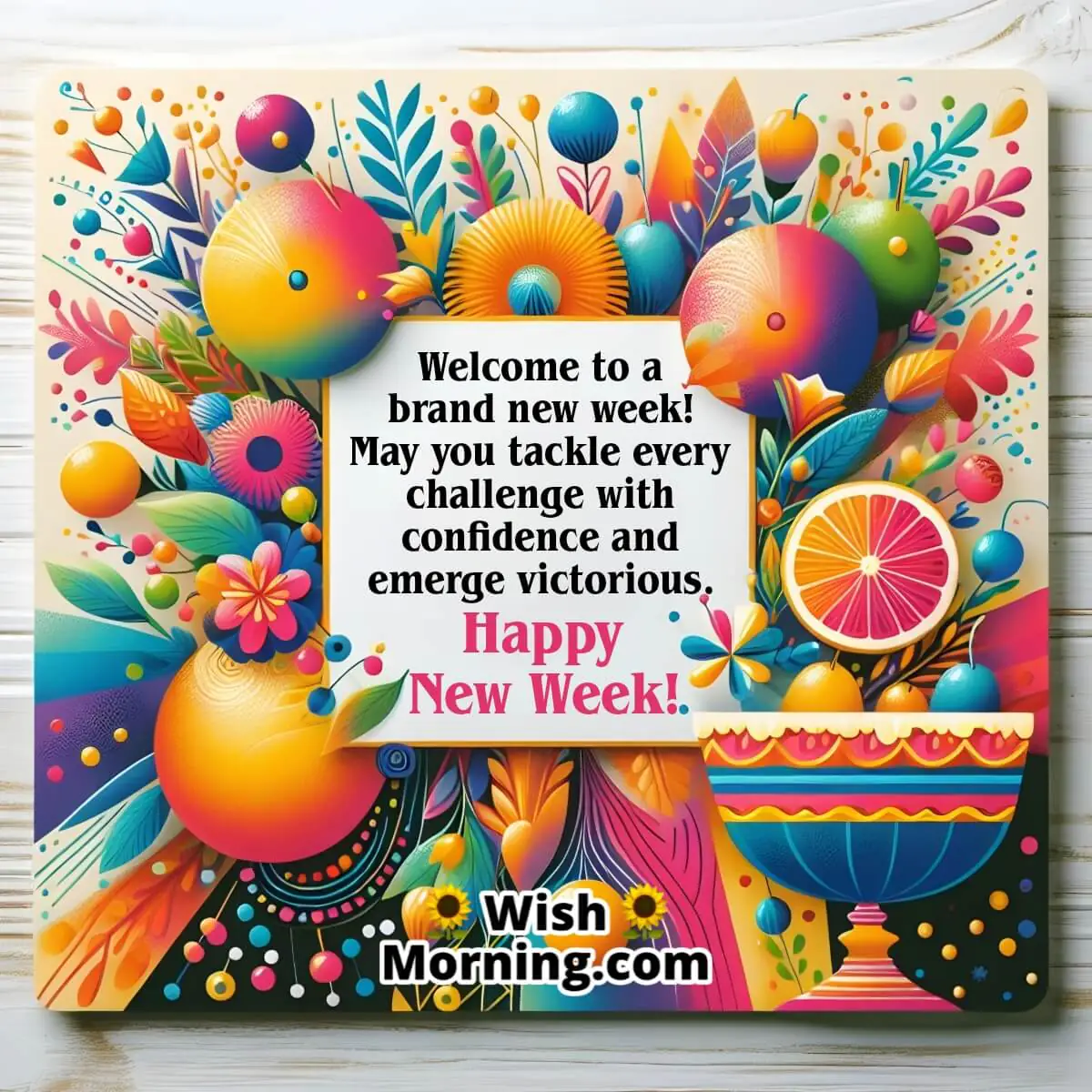 Welcome New Week Message