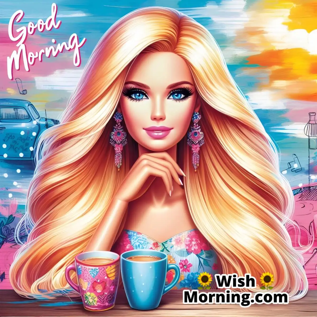 Barbie's Blonde Hair Morning Delight