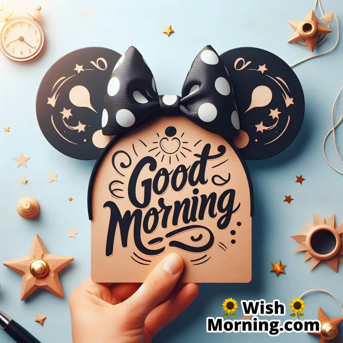 Good Morning Mickey Mouse Ears Pic