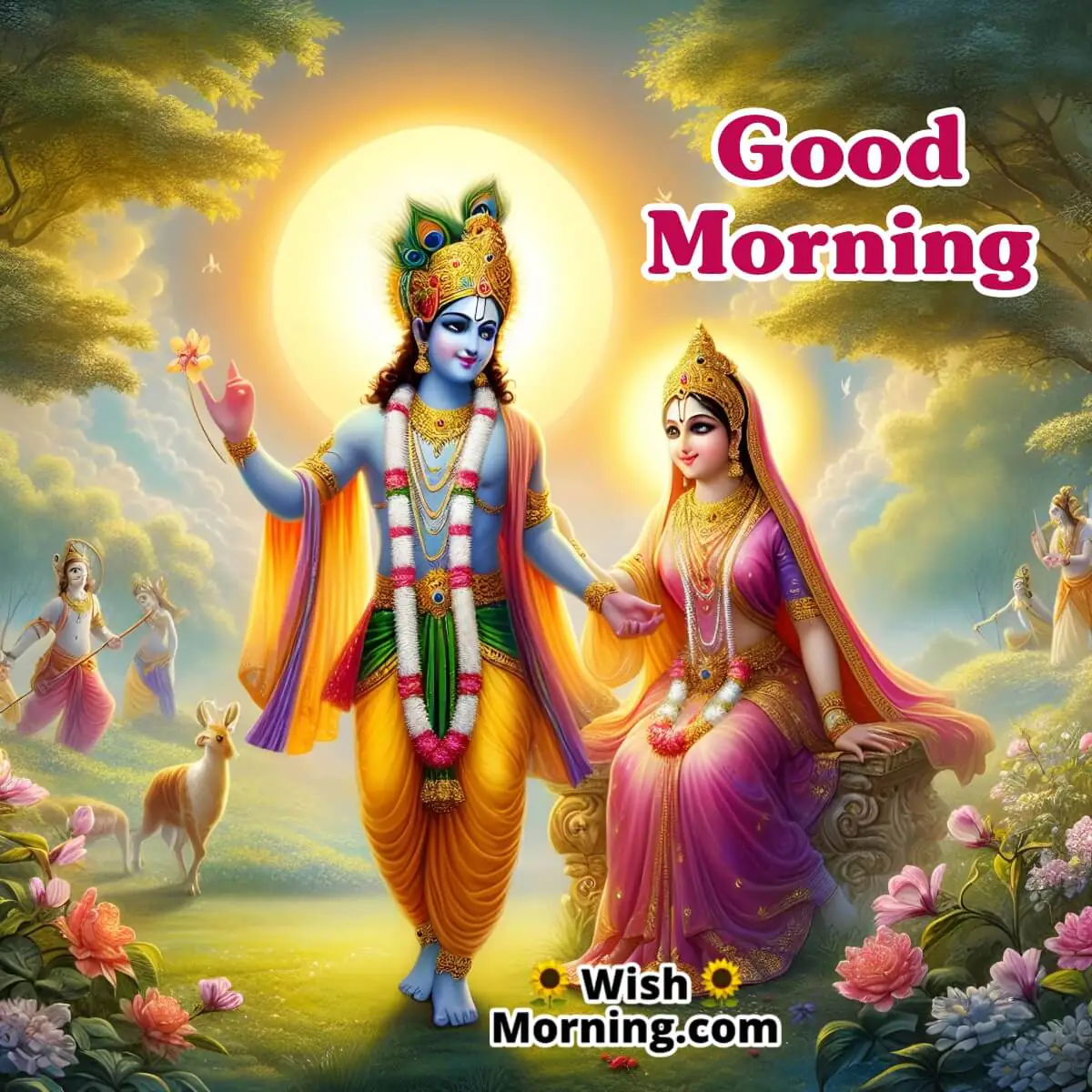 Good Morning Radha Krishna Pic