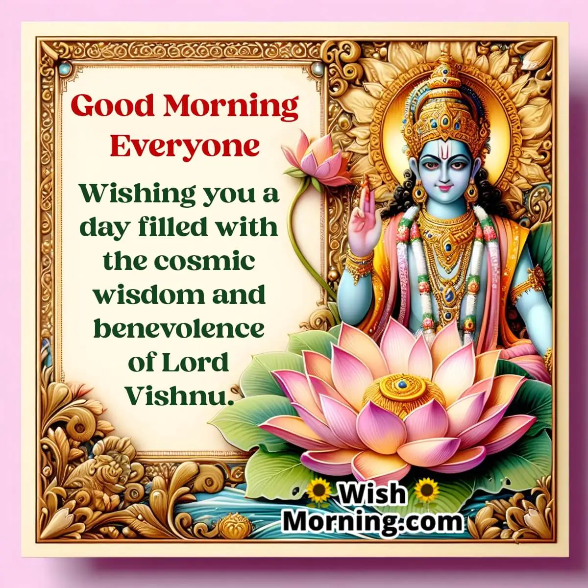 Greet The Day With Lord Vishnus Blessings
