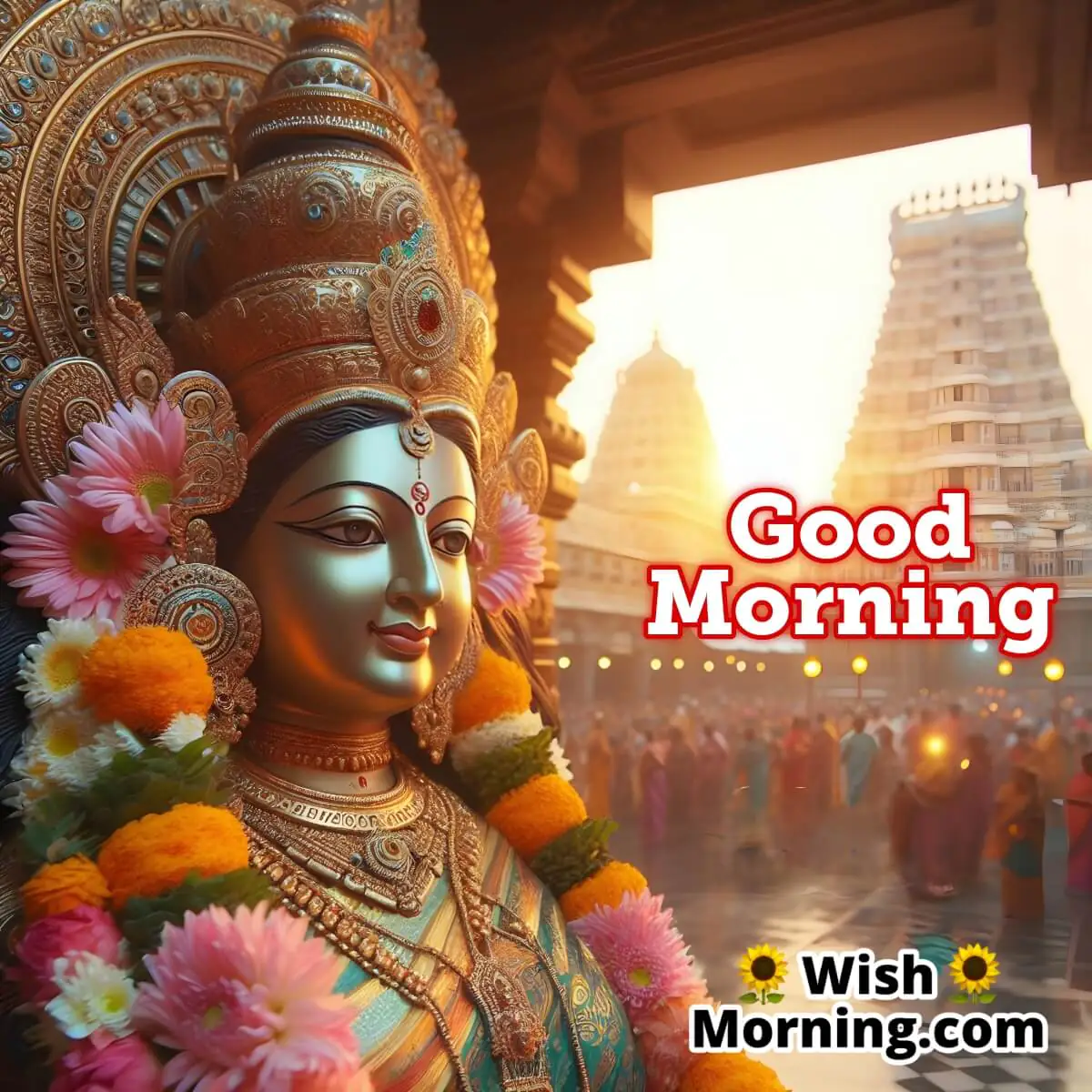 Ideal Morning With Meenakshi Amman's Presence