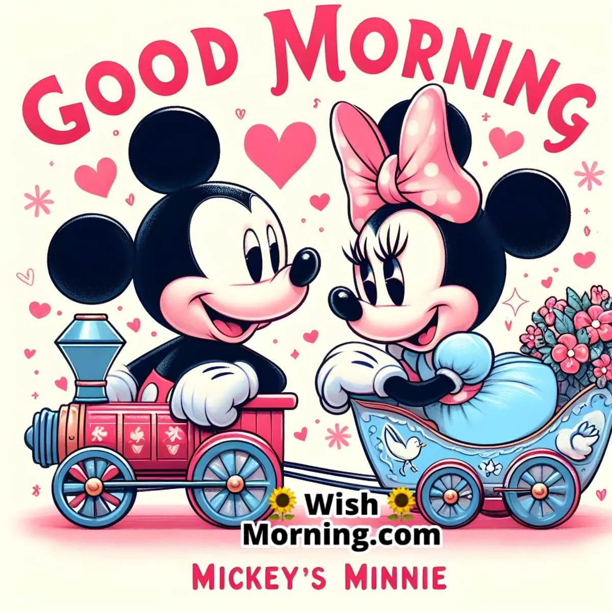 Mickey With Minnie Mouse Morning Pic