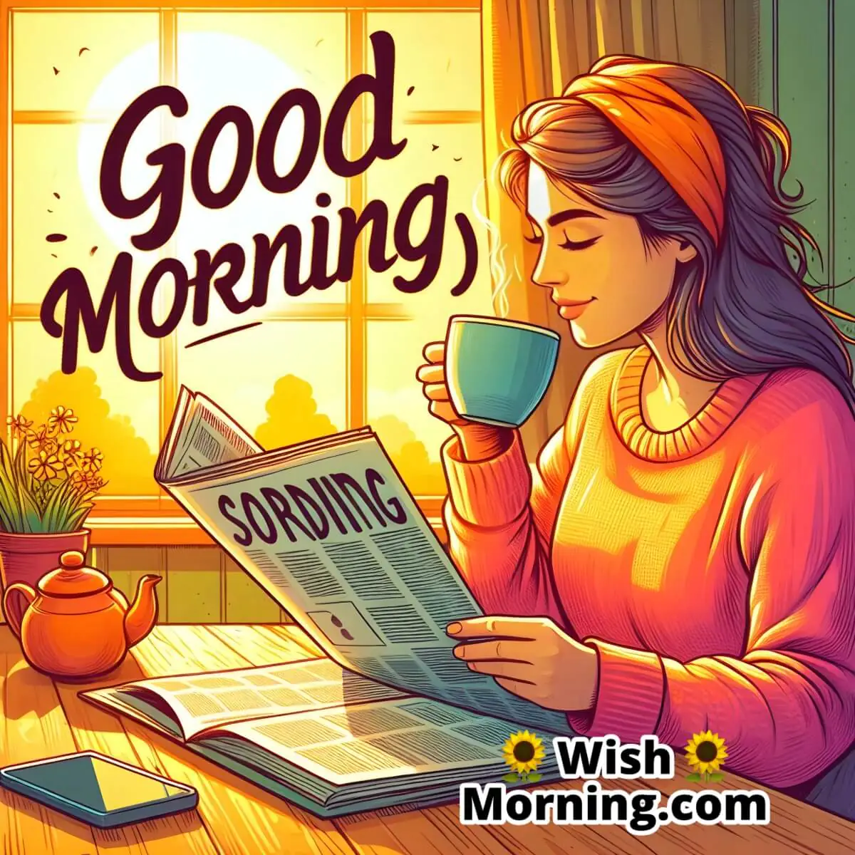 Enjoy Tea With Morning News