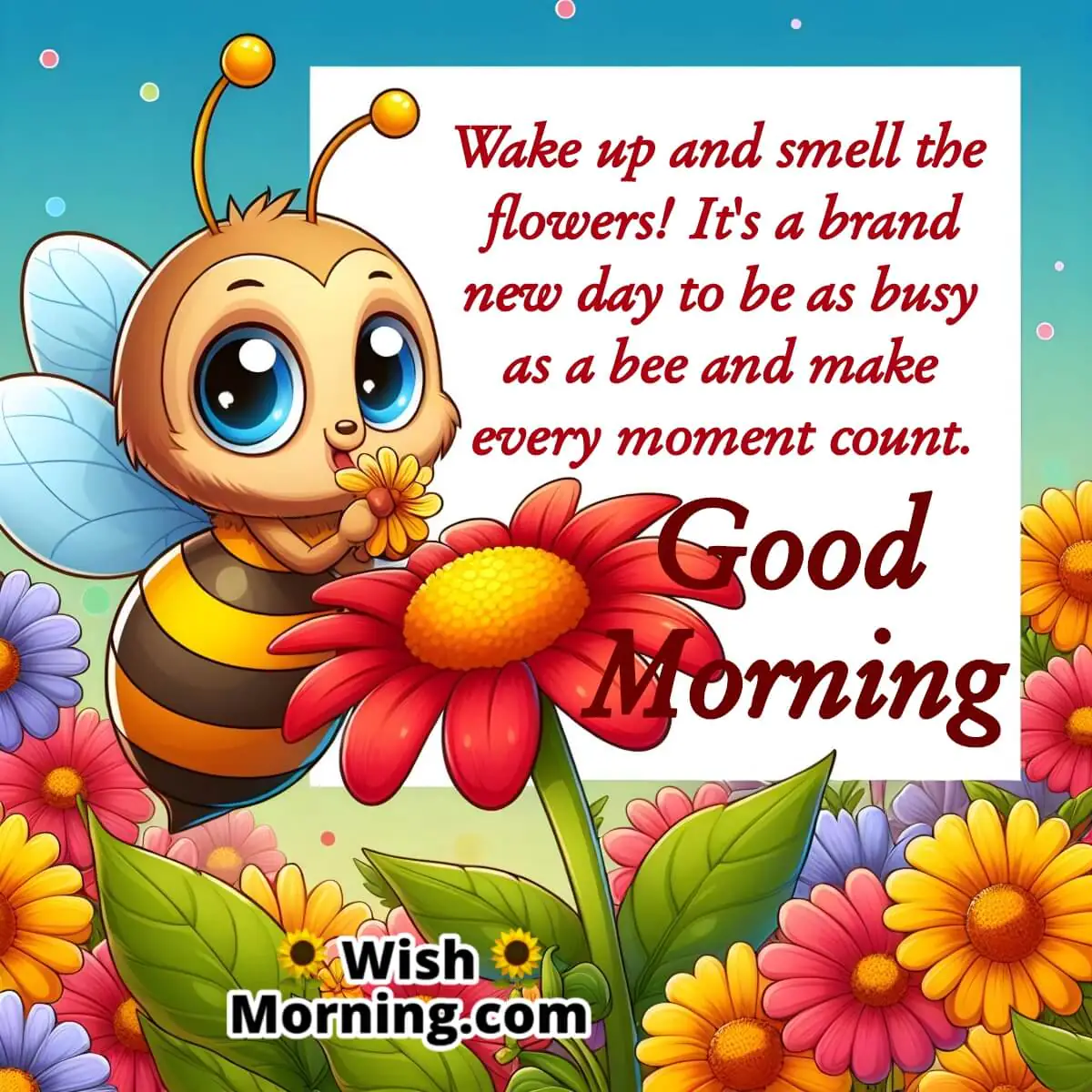 Good Morning Wish Inspired By Bees