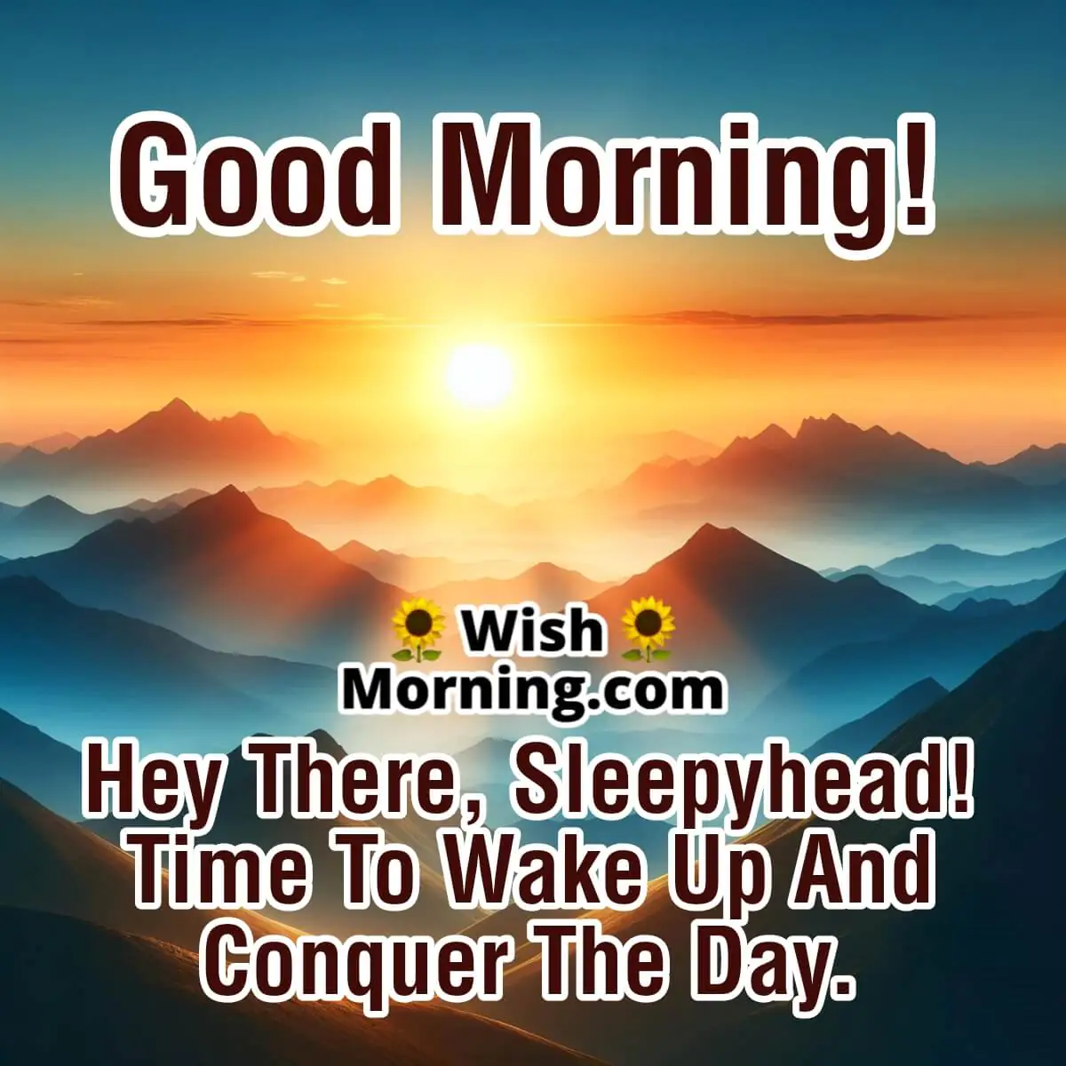 Good Morning Wish For Sleepyhead