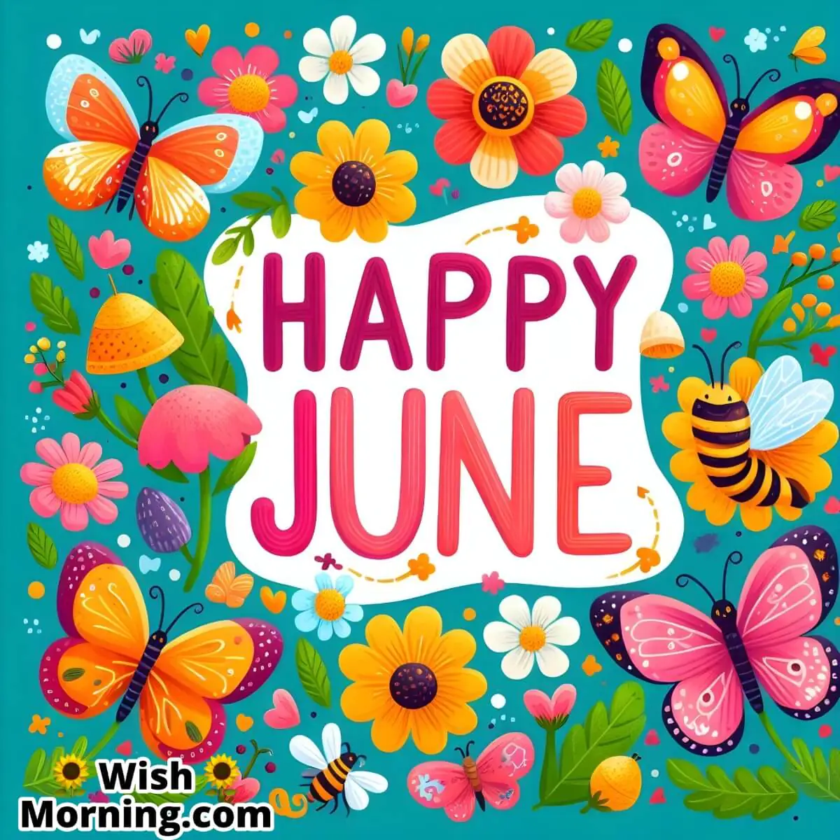 Happy June Butterflies Pic