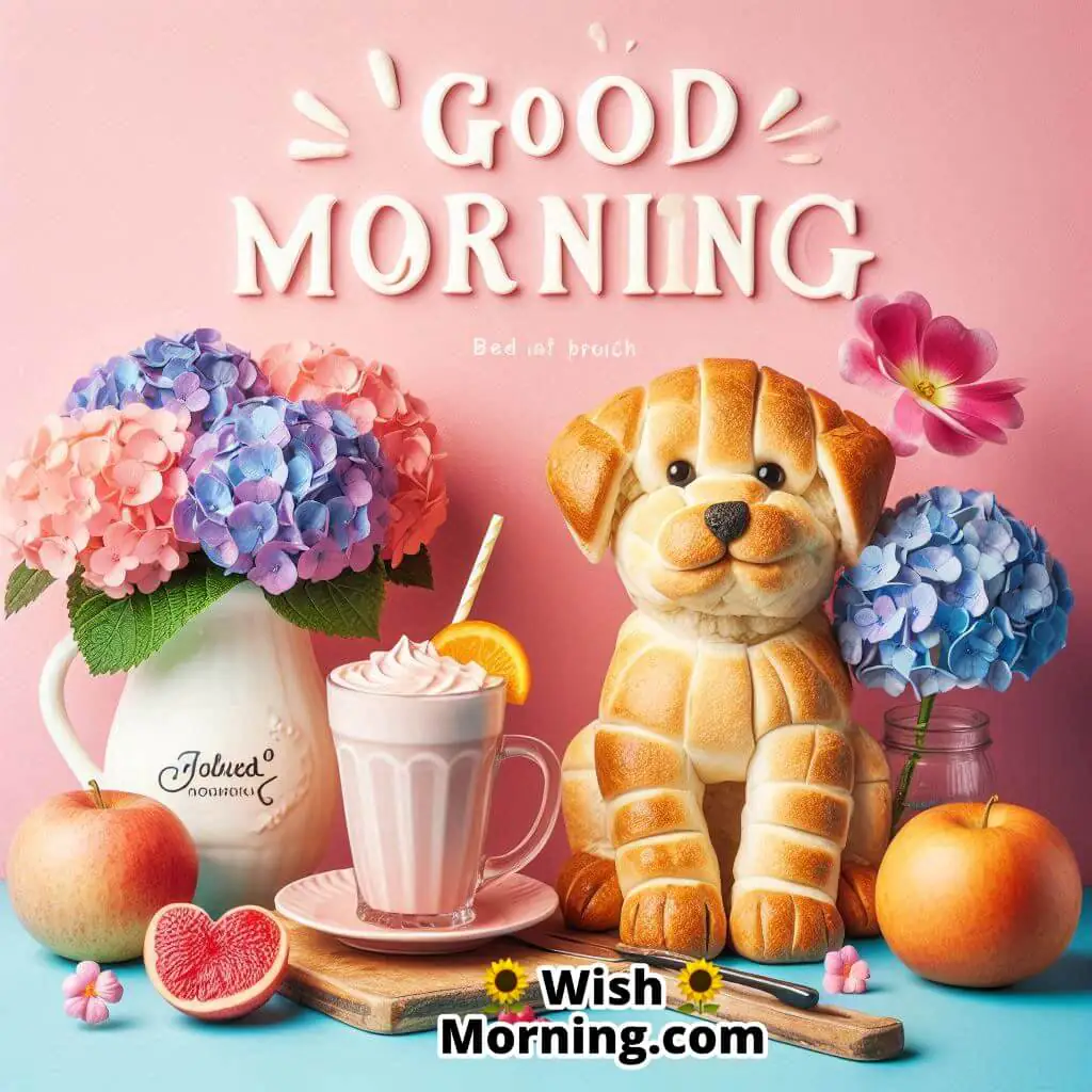 Morning Hugs From Our Adorable Bread Pup
