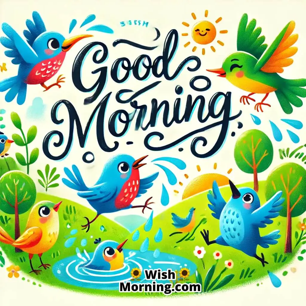 Birds Rainy Morning
