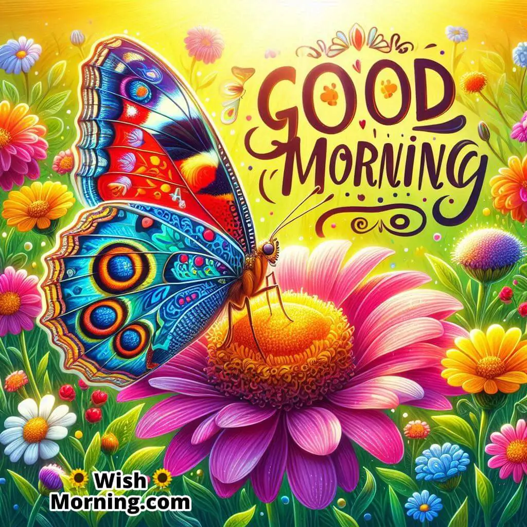 Good Morning Colorful Butterfly