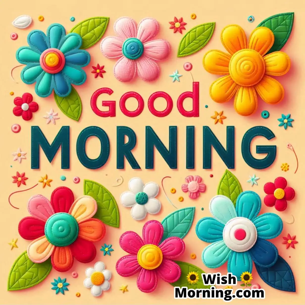 Good Morning Creative Fabric Flowers