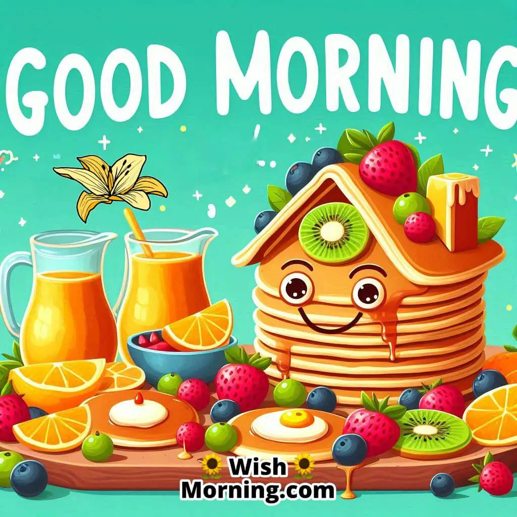 Good Morning Creative Pancake Breakfast