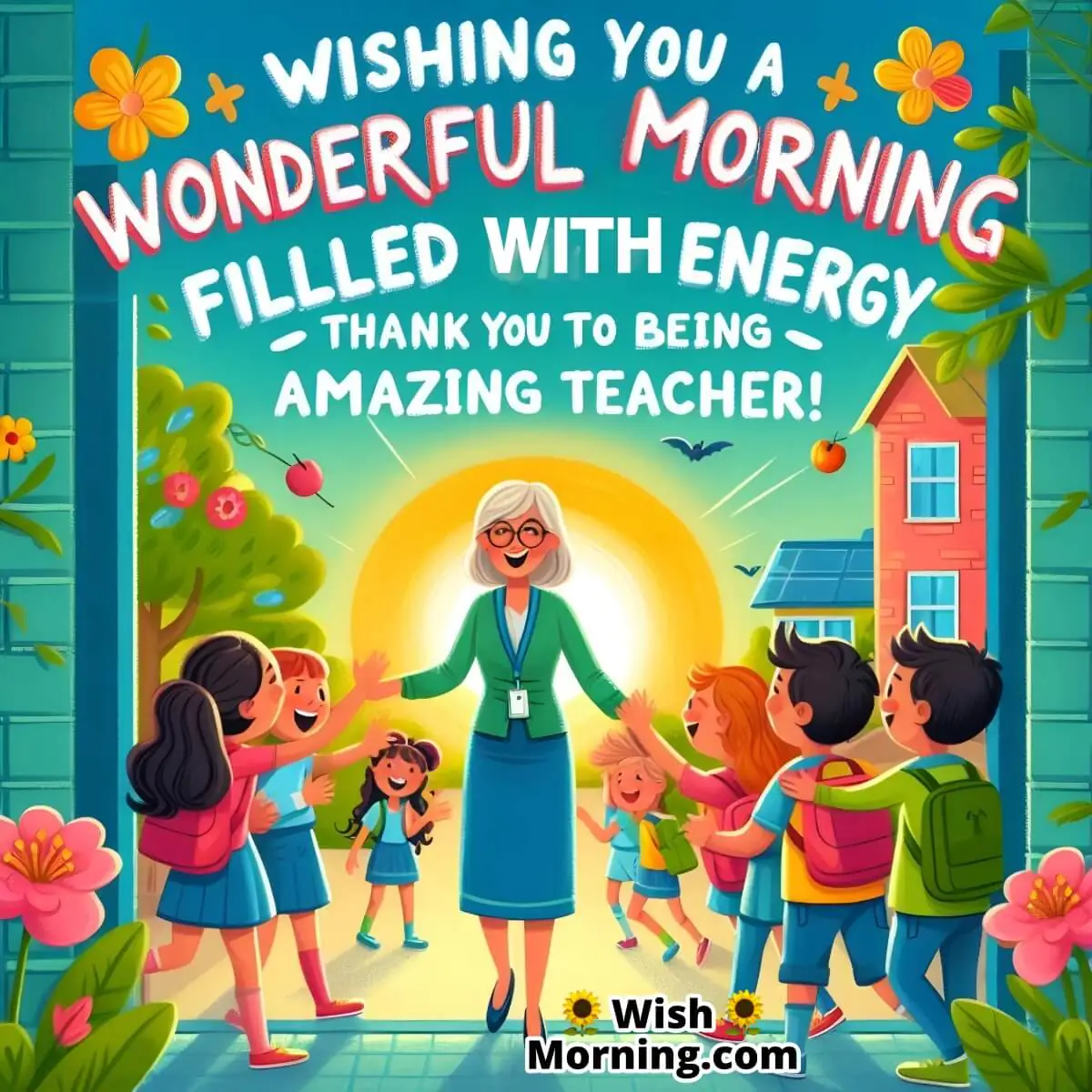 Wonderful Morning Greeting For Teacher