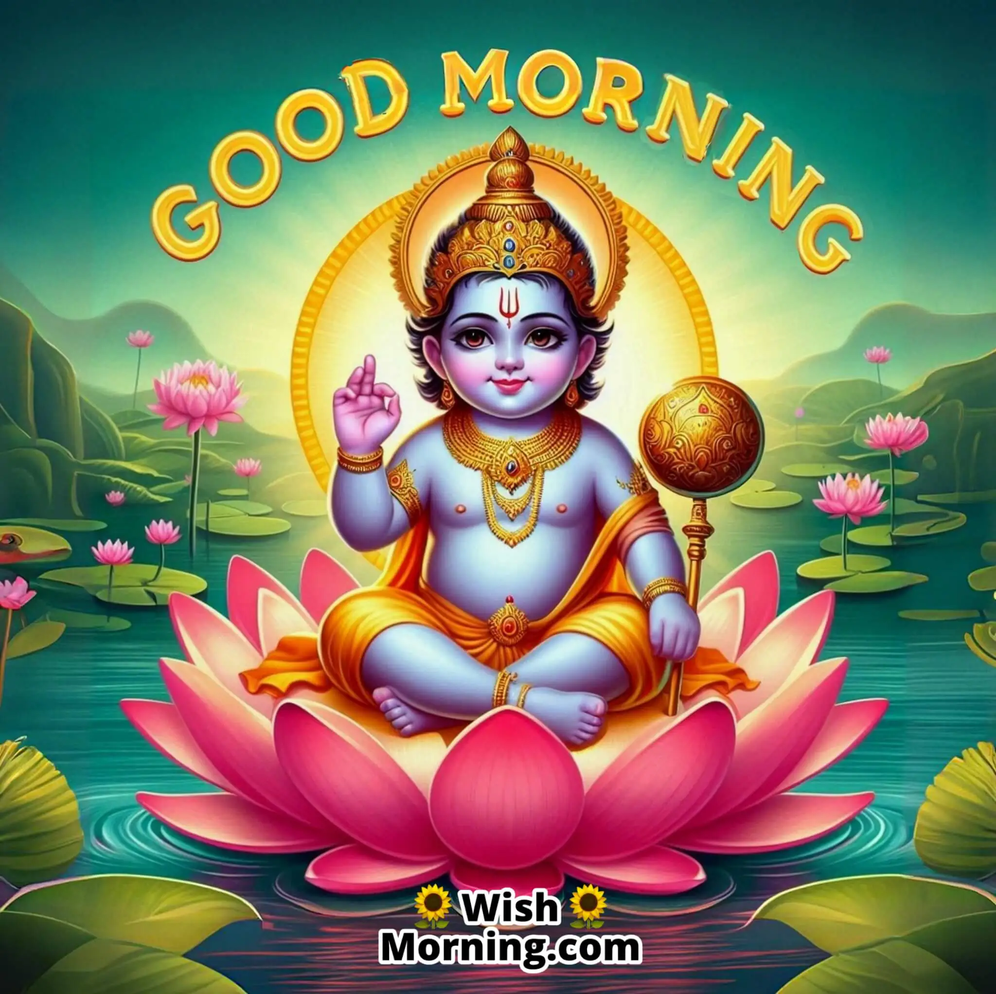 Good Morning Baby Vishnu Photo