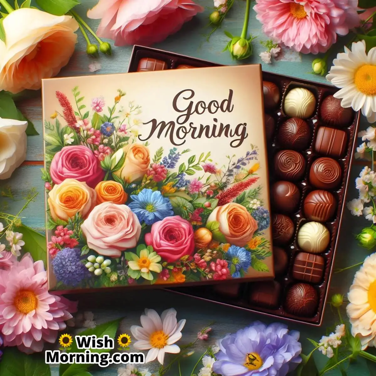 Good Morning Floral Chocolates