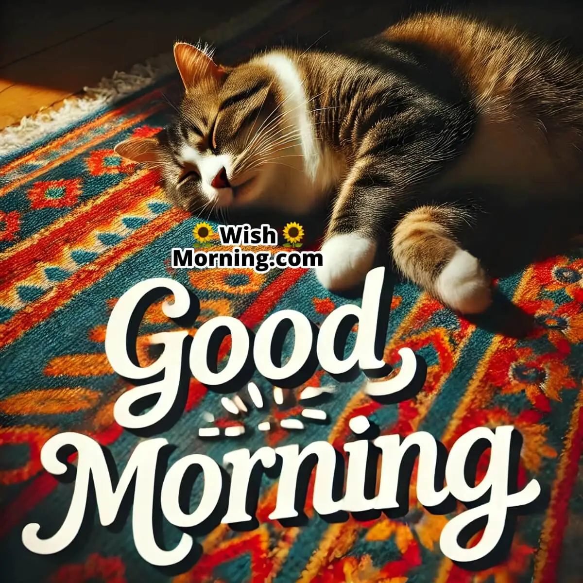 Good Morning Napping Cat