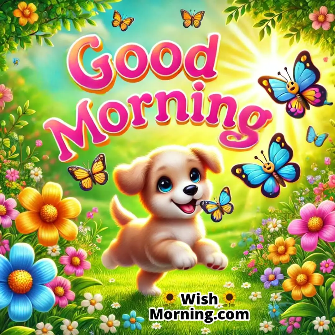 Good Morning Playful Puppy