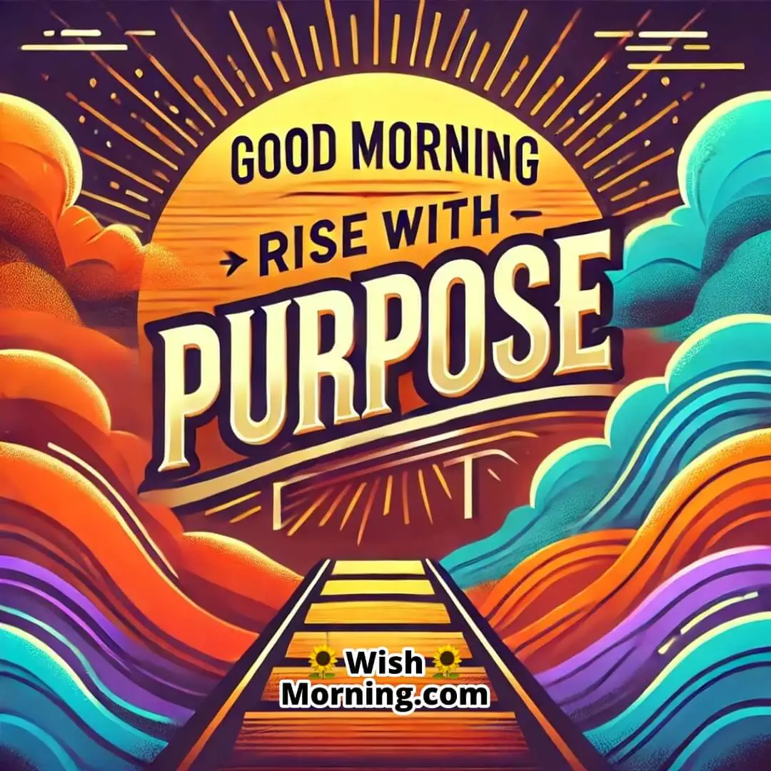 Good Morning Rise With Purpose