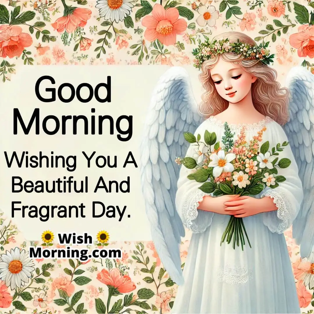 Good Morning With A Floral Angels Beauty