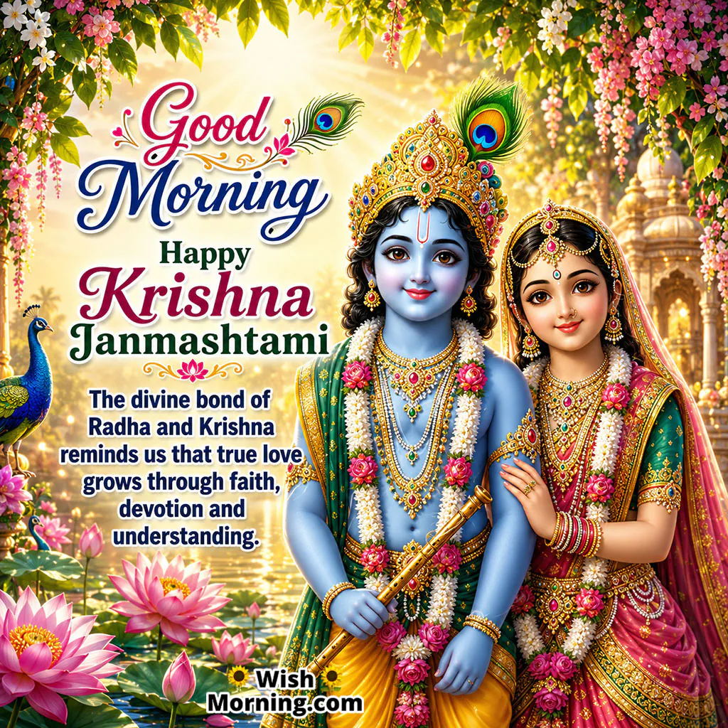 A Sacred Morning With Radha Krishna