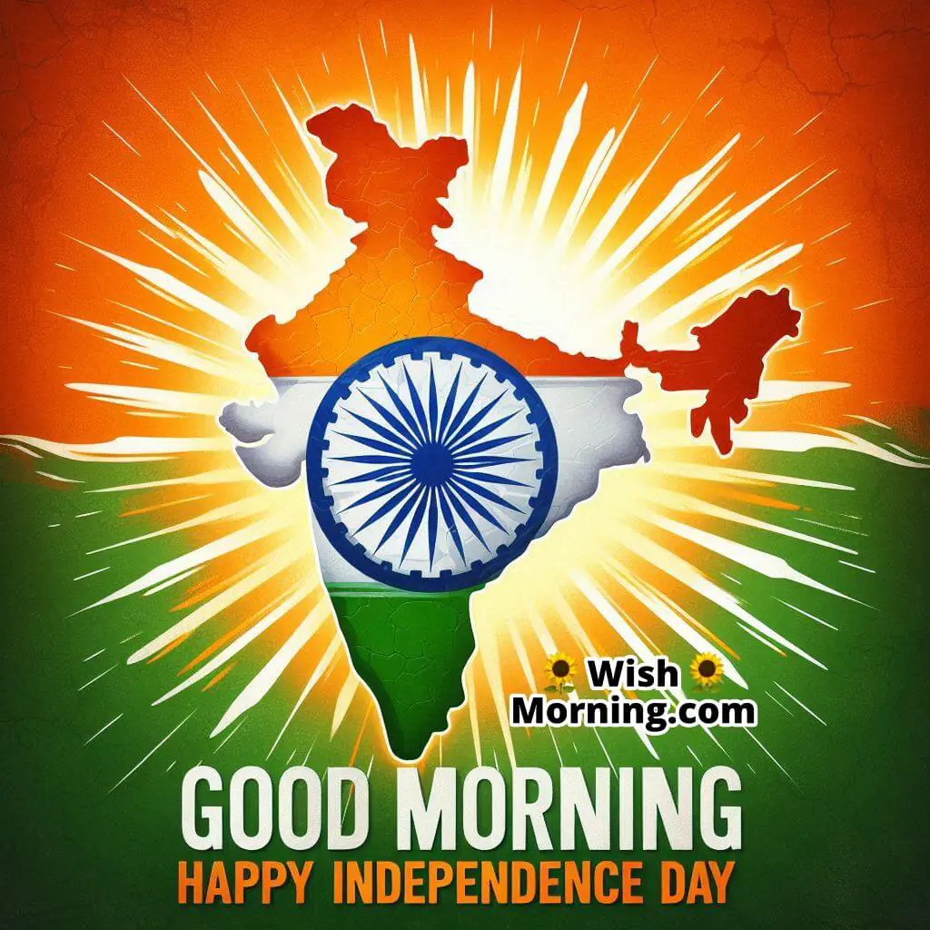 Â good Morning Happy Independence Day Pic