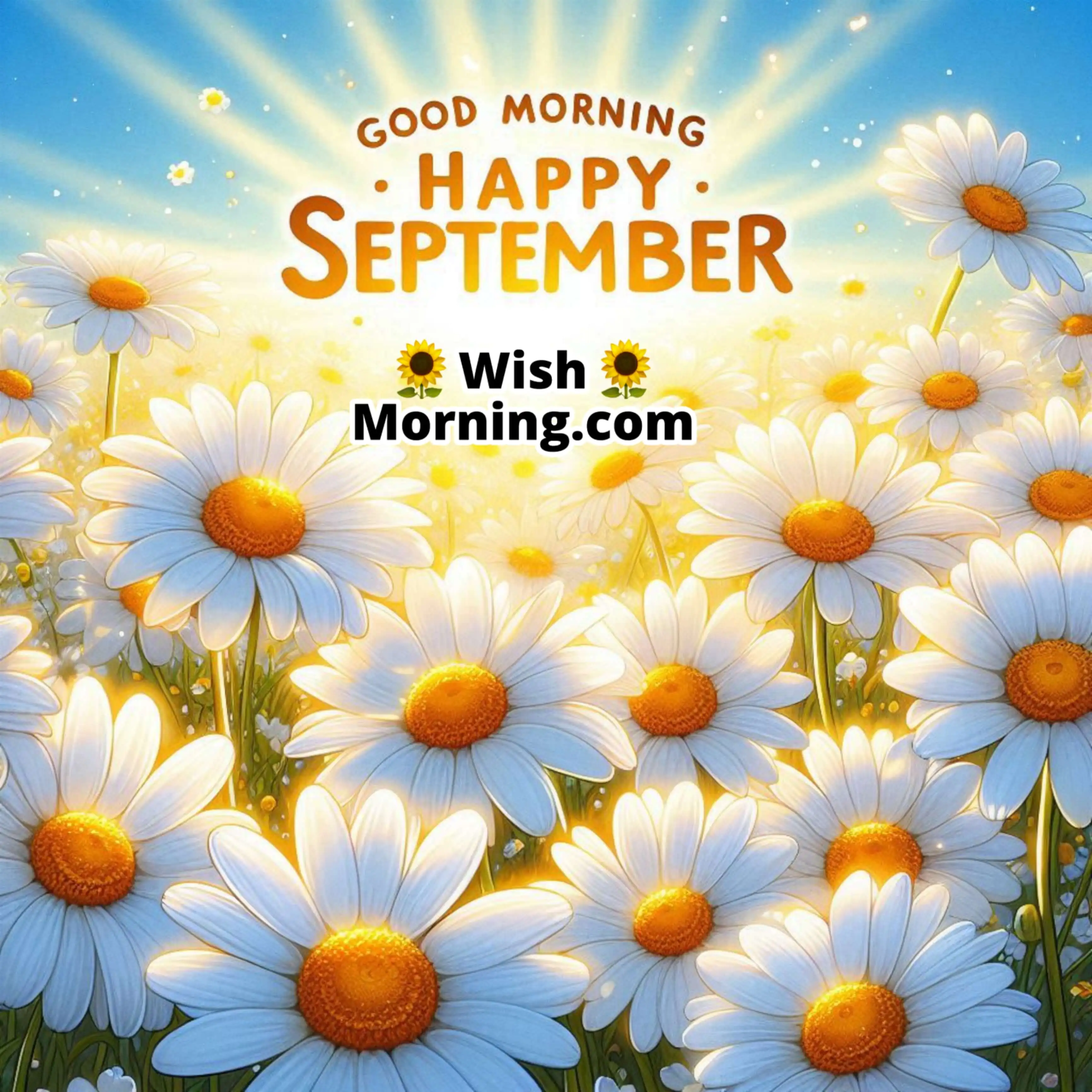 Good Morning Happy September Oxeye Daisies