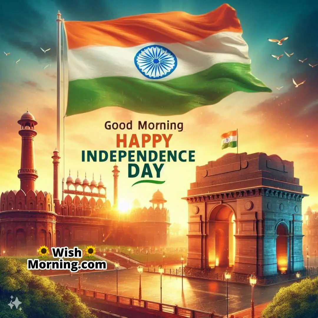 Good Morning Independence Day Red Fort