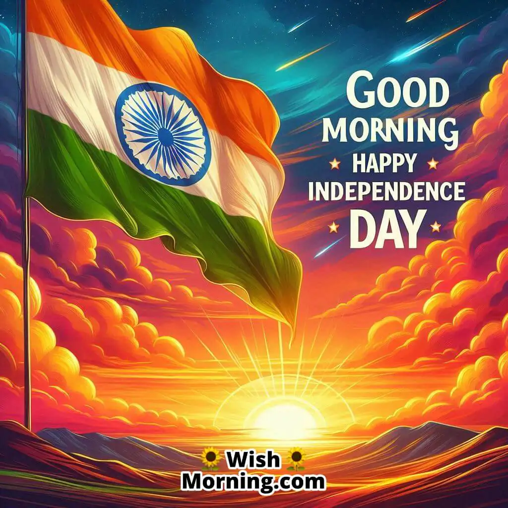 Good Morning Independence Day Sunrise