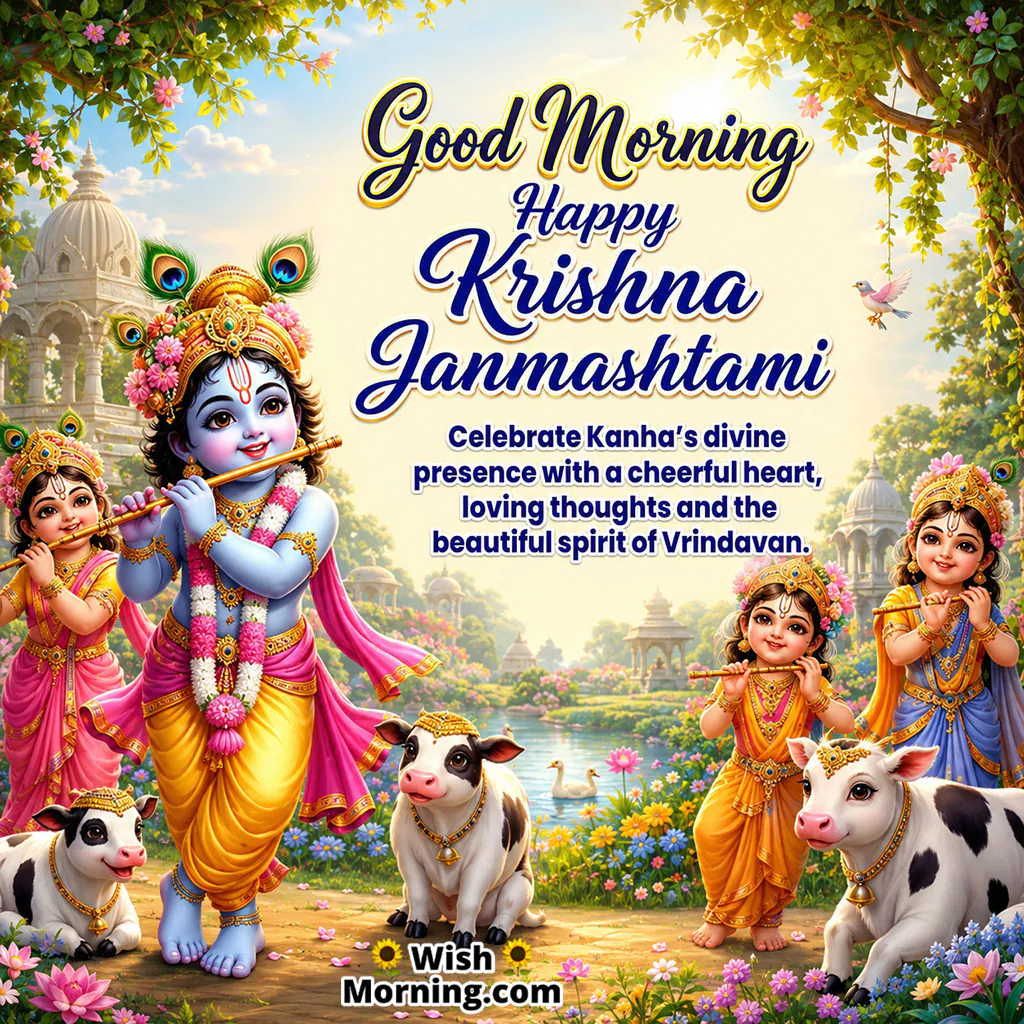 Good Morning Krishna Janmashtami Celebration