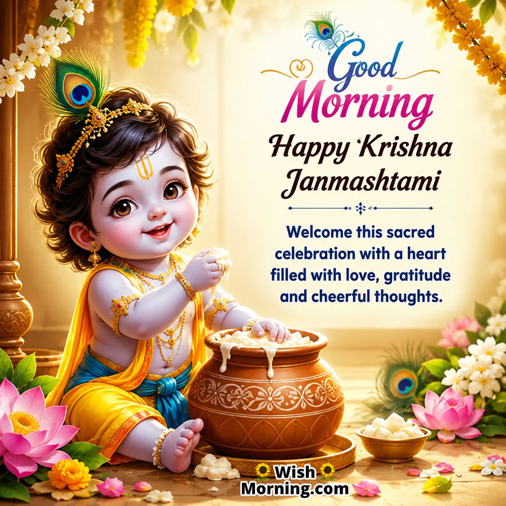 Good Morning Krishna Janmashtami Eternal Bliss