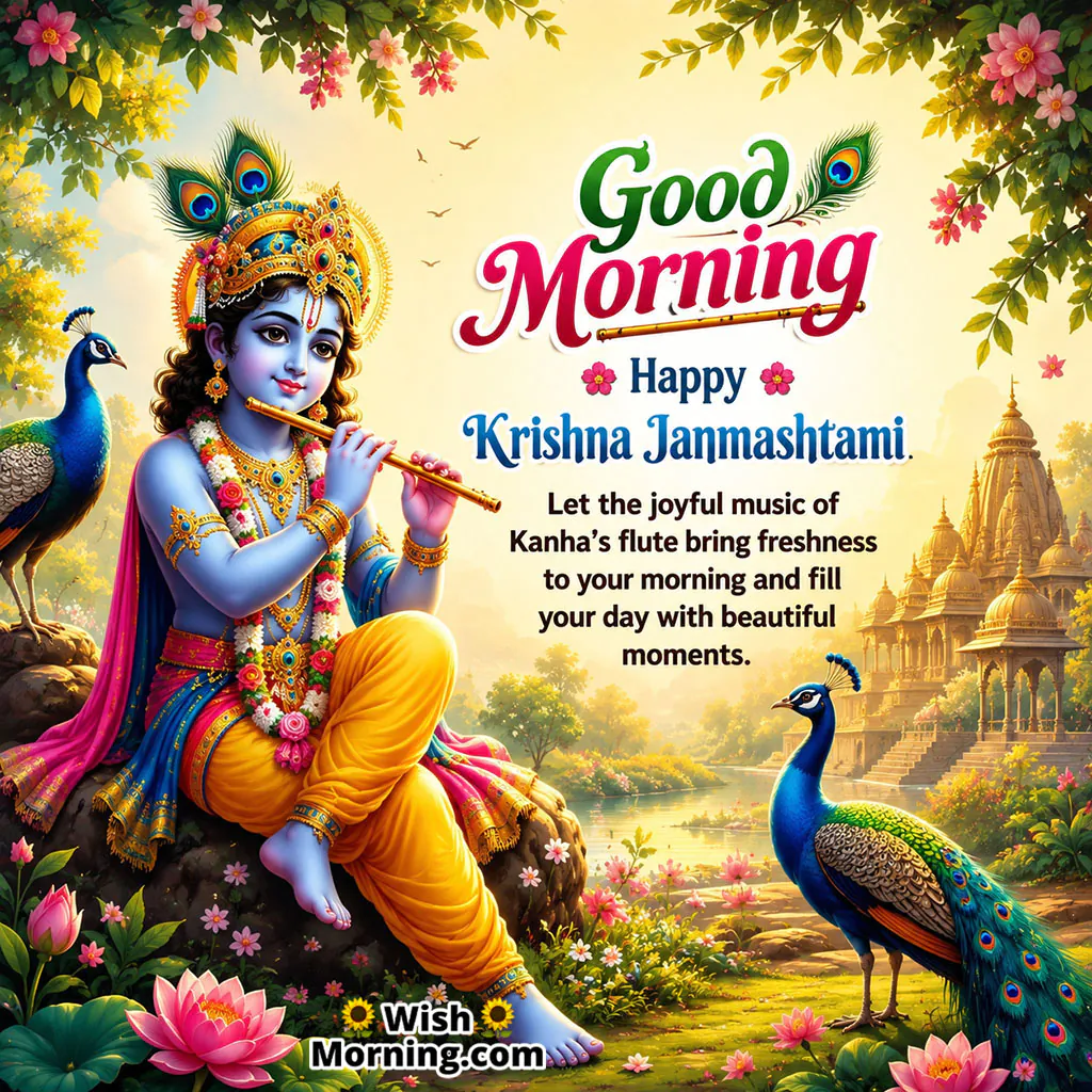 Good Morning Krishna Janmashtami Sacred Moments