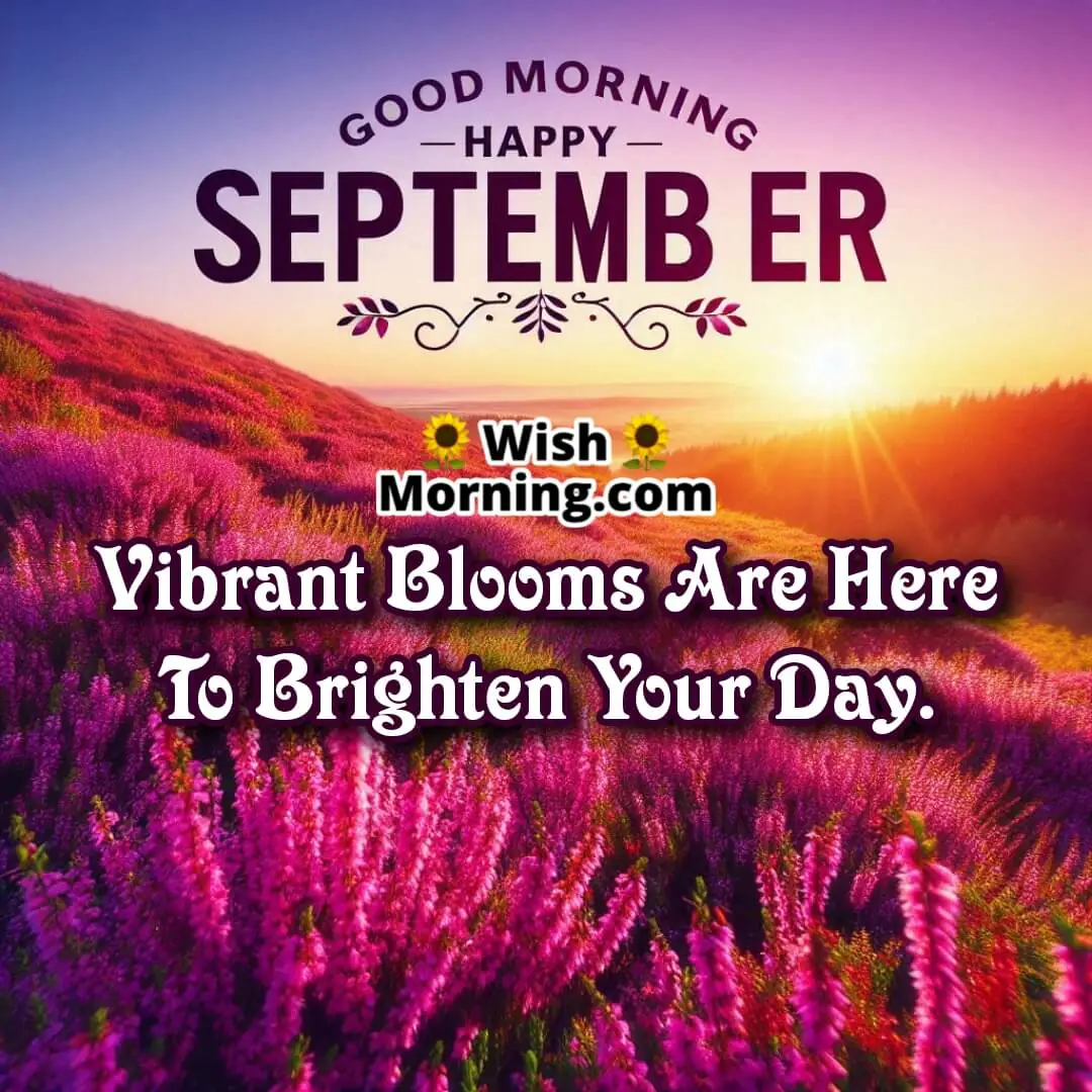 Good Morning Vibrant Blooming September