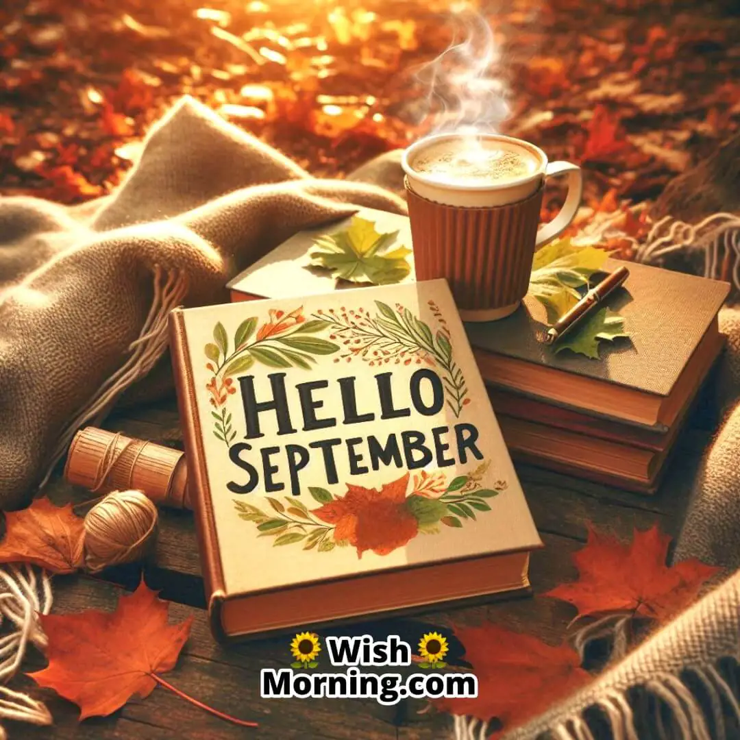 Hello September Cozy Autumn Setting