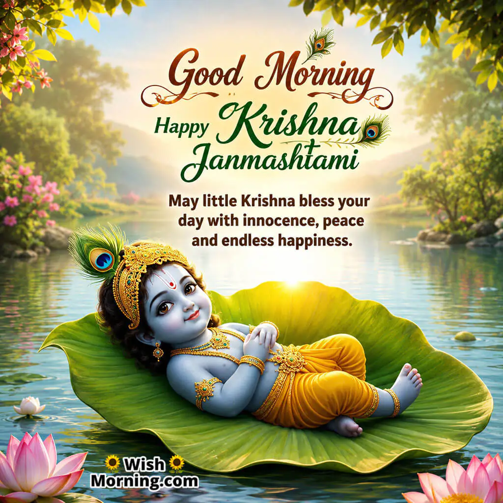 Morning Vibes Of Joyful Krishna Janmashtami