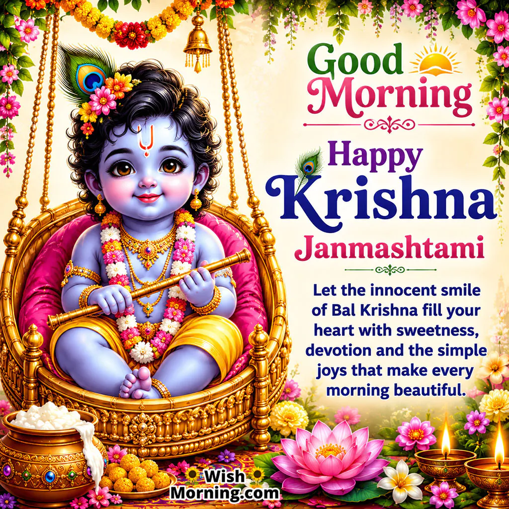 Radiant Morning Light On Krishna Janmashtami