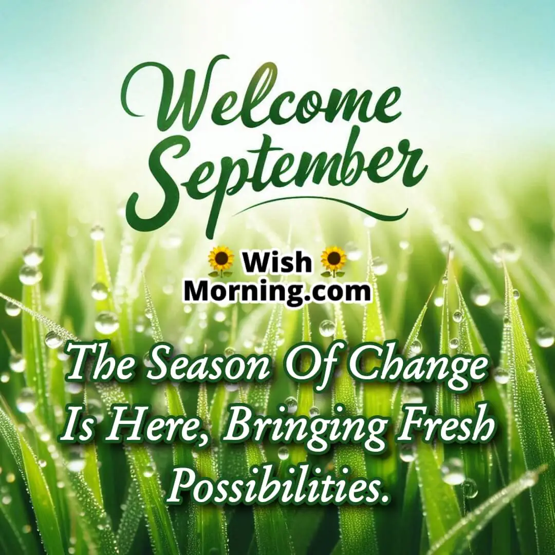 Welcome September Month Status