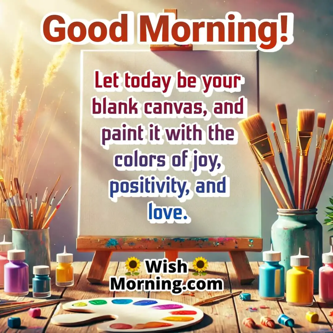 Morning Blank Canvas Pic