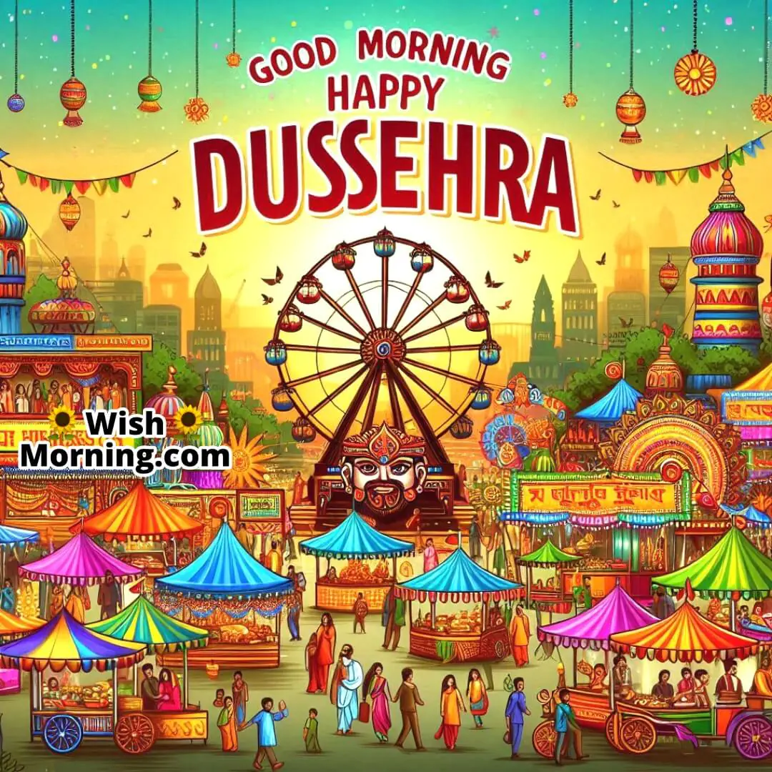Good Mornin Dussehra Fair Colorful Festivities