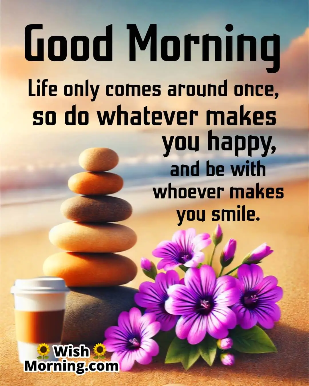 Good Morning Happiness And Peace Pic