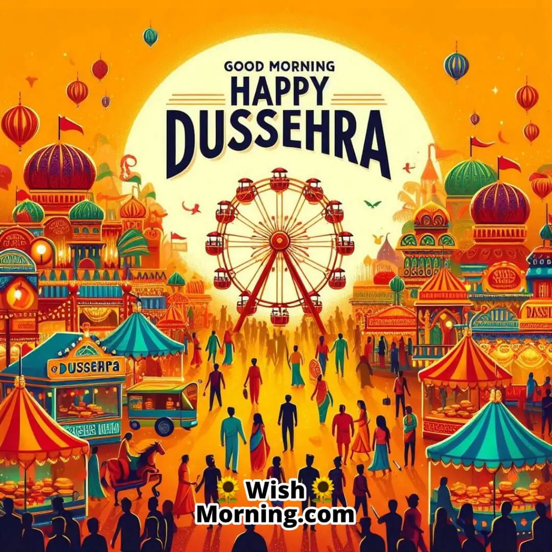 Good Morning Happy Dussehra Fair Image
