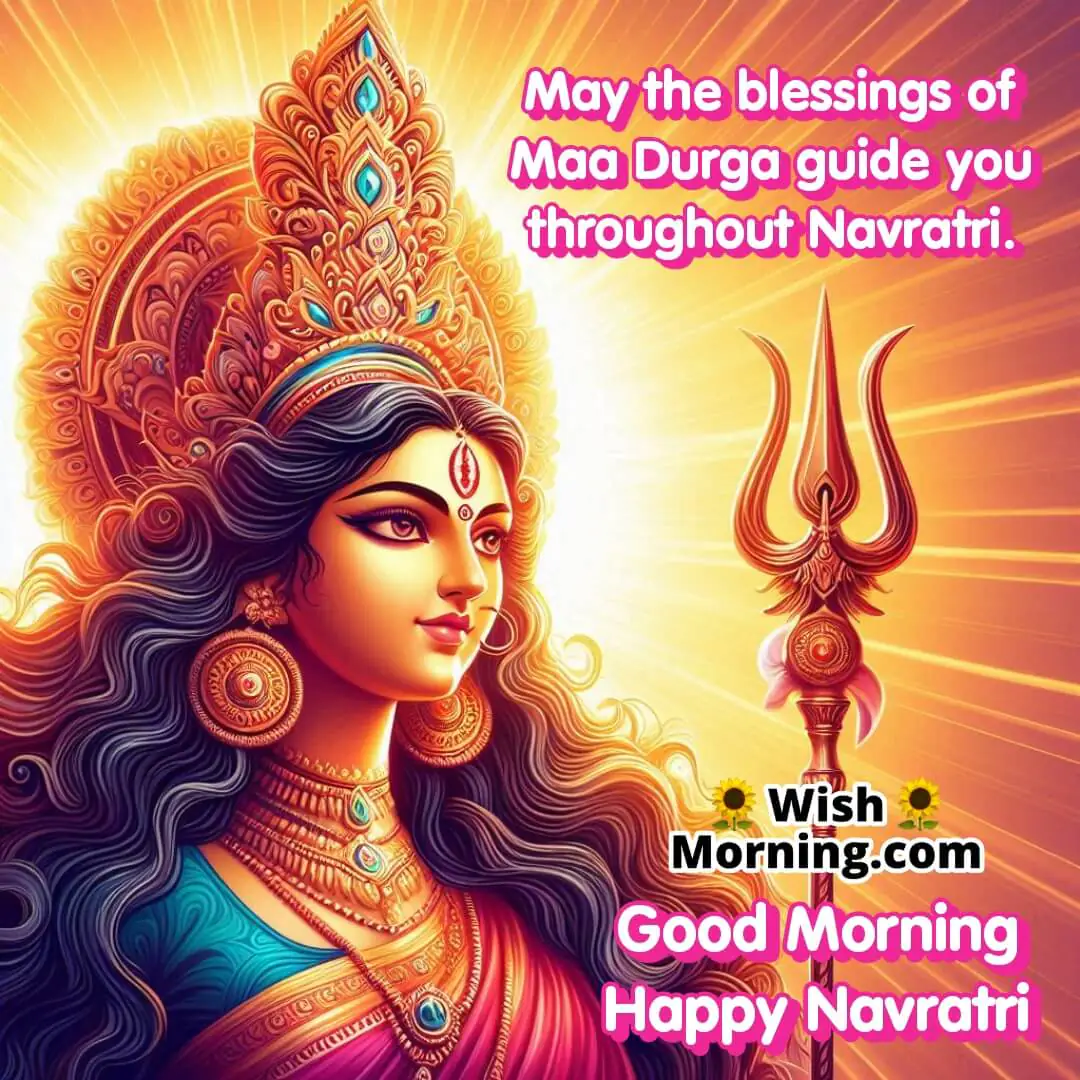 Good Morning Maa Durga Blessings Navratri Pic
