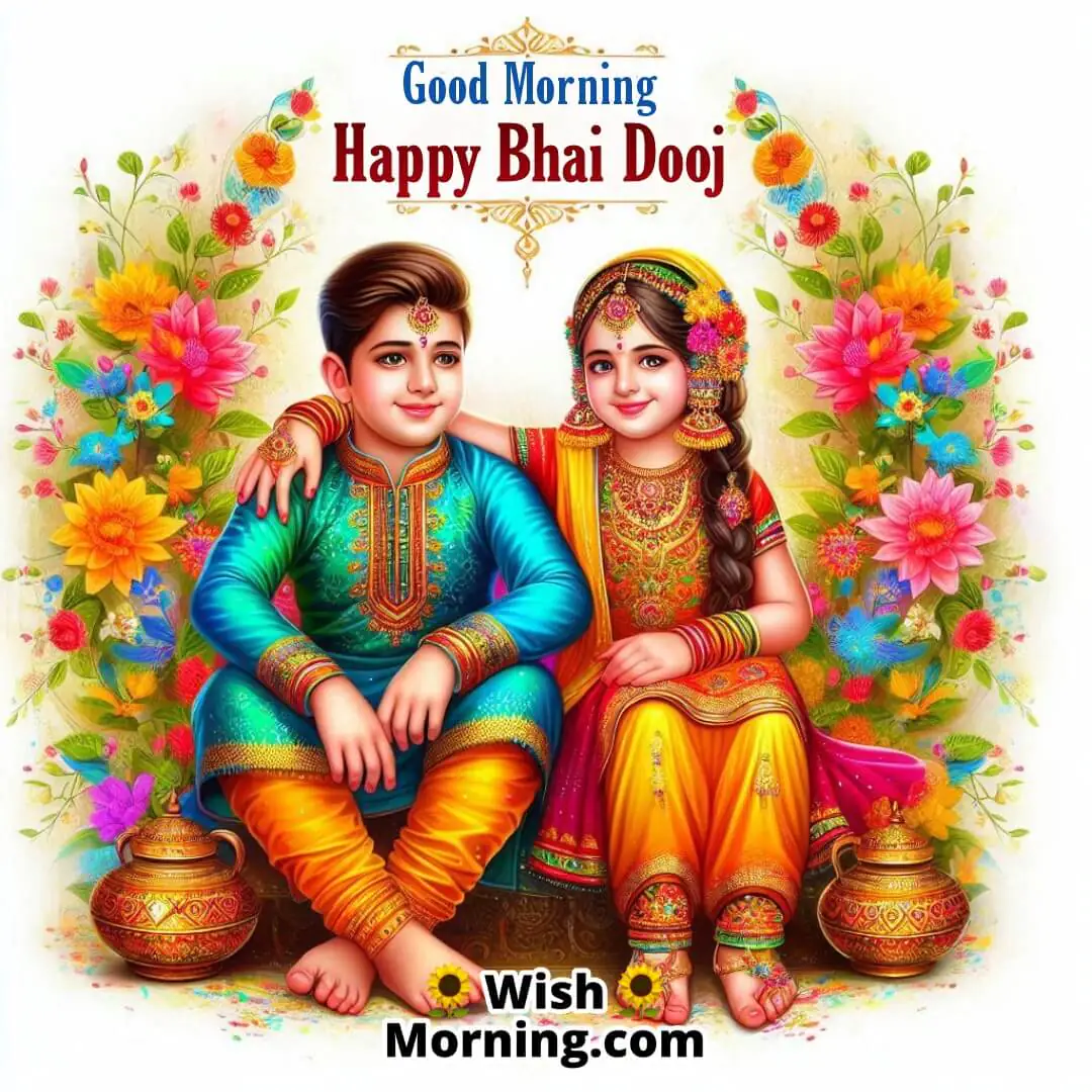 Happy Bhai Dooj Good Morning Brother Sister