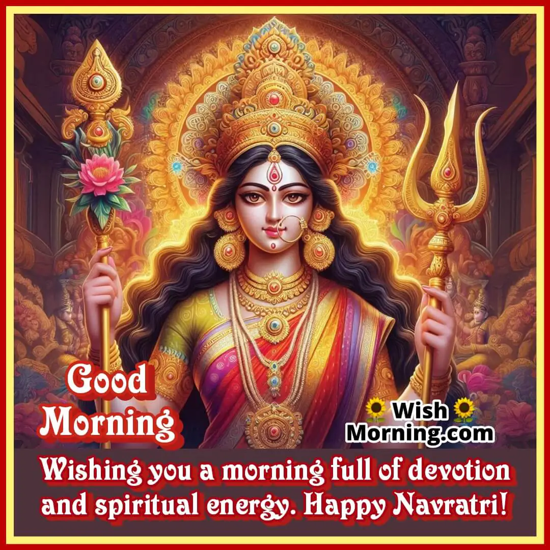 Morning Devotion Spiritual Happy Navratri Pic